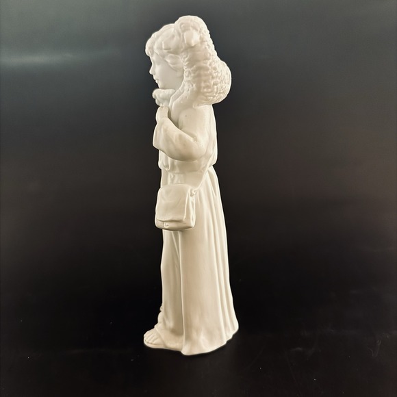 Vintage Homco 5620 Shepherd Boy with Lamb Nativity Figurine Bisque White - Picture 2 of 12